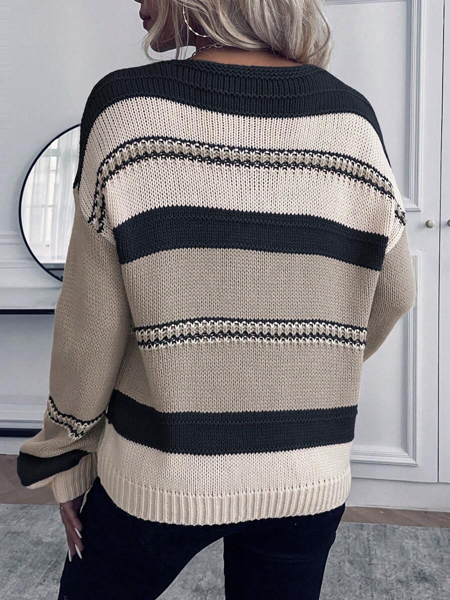 SHEIN SWETER DEKOLT V PASKI S06__M