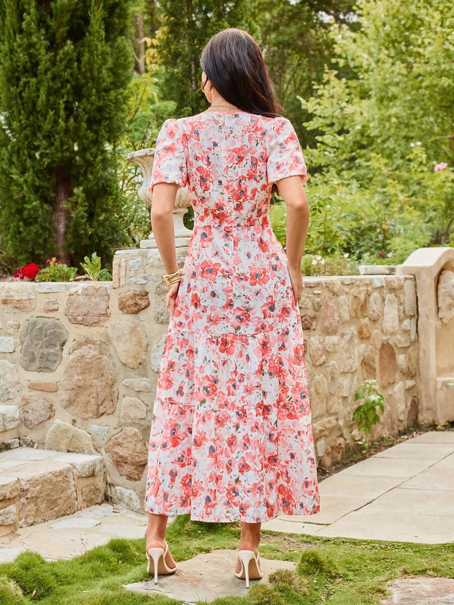 KARISMINA MAXI SUKIENKA KWIATY S06__L