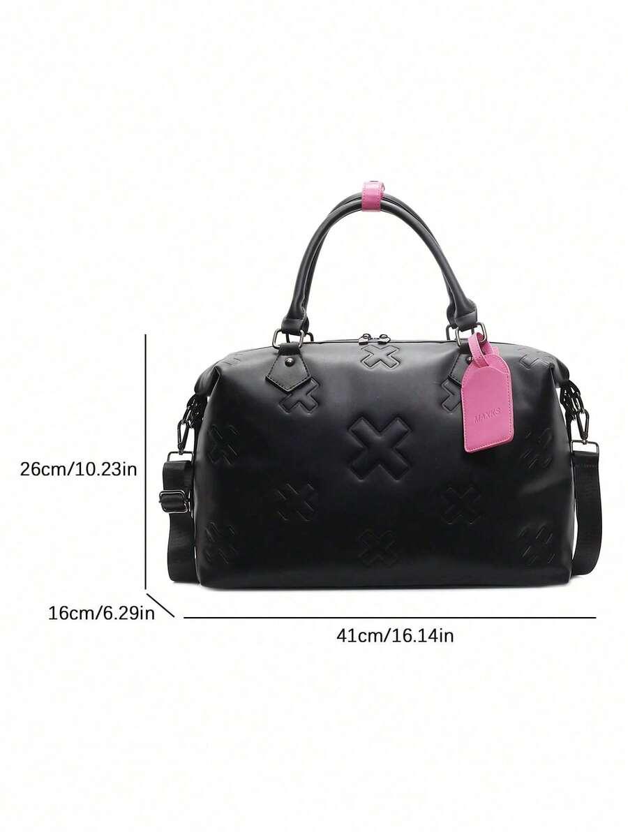 SHEIN CZARNA TOREBKA IMITACJA SKÓRY S07__26X41CM