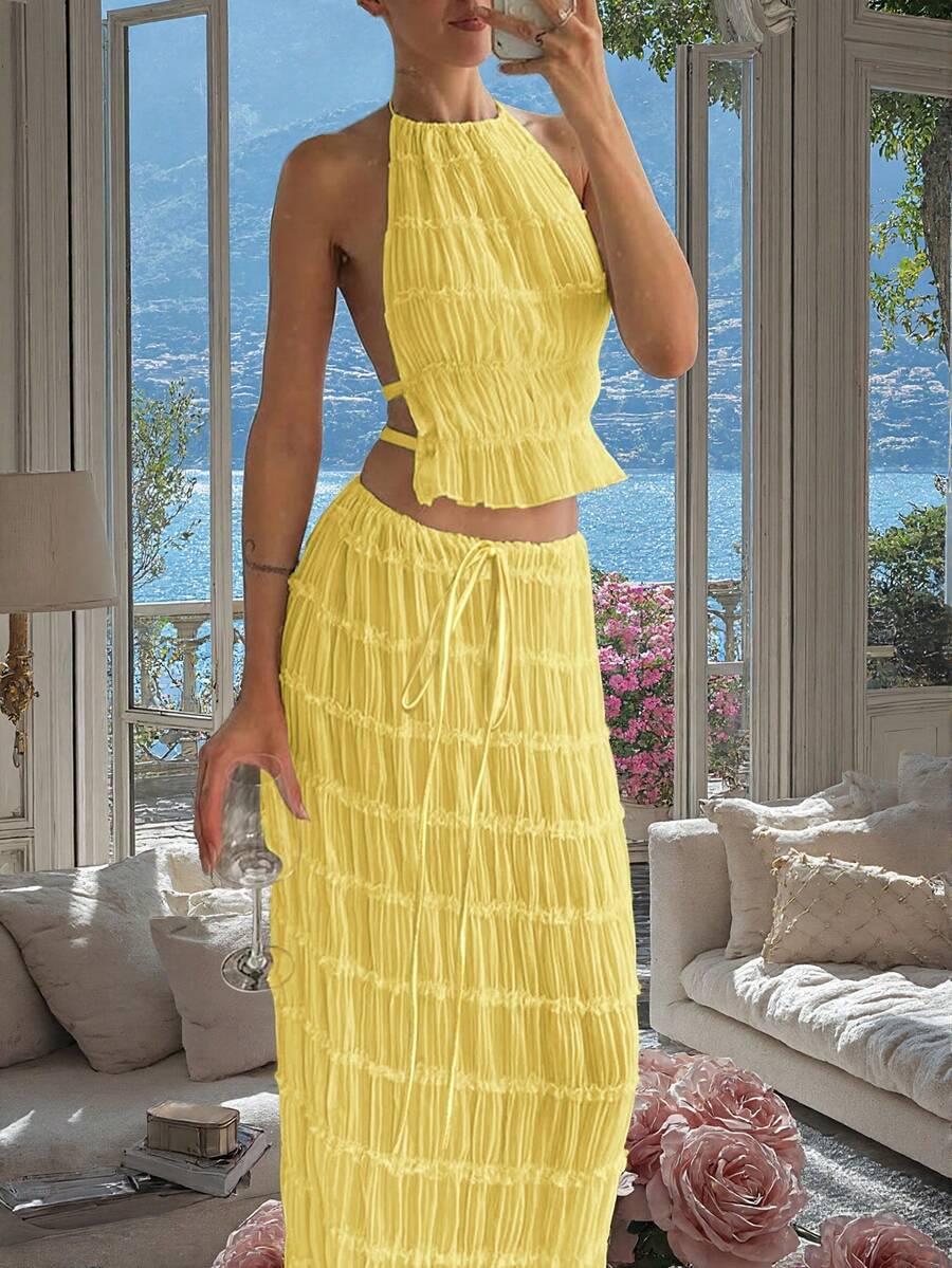 SHEIN TOP SPÓDNICA KOMPLET S06__S