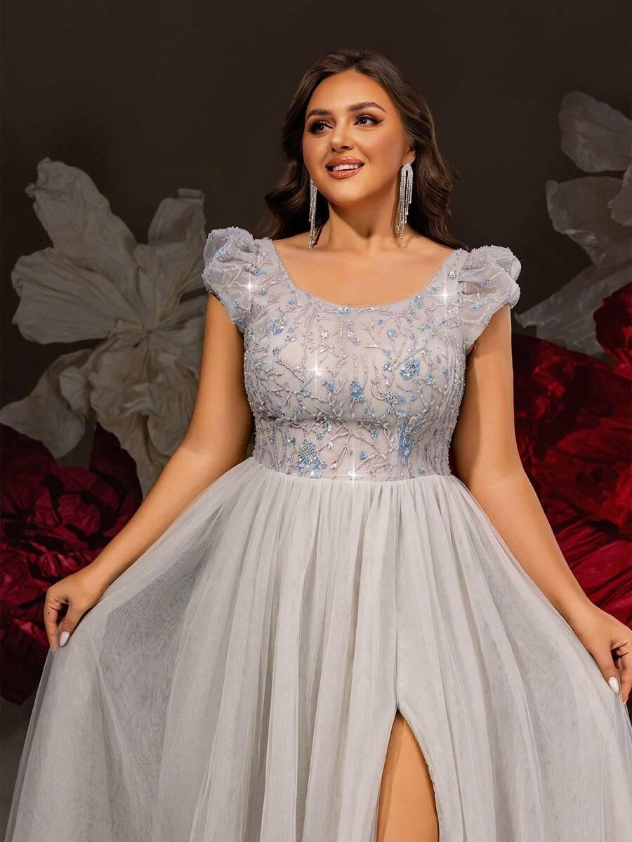 VIPGIRL SZARA MAXI SUKIENKA S06__48