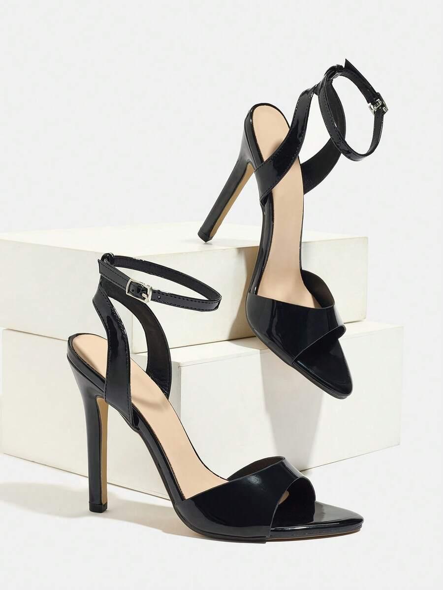 SHEIN CZARNE SANDAŁY OBCAS S06__40