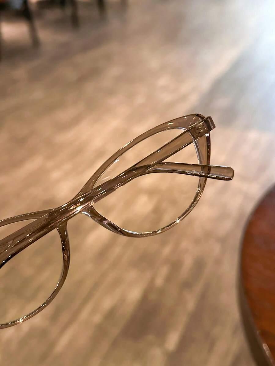 SHEIN OKULARY ZERÓWKI BRĄZOWE OPRAWKI