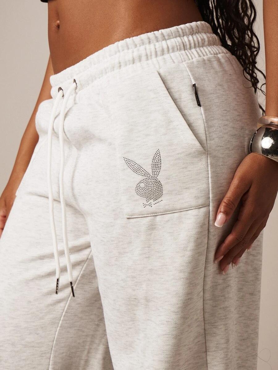 MISSGUIDED SZARE SPODNIE DRESOWE ZDOBIENIA S06__S