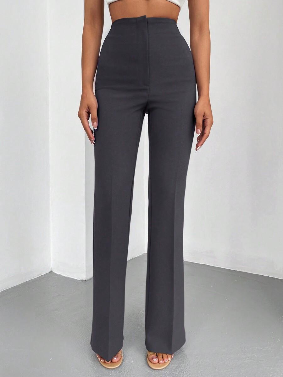 SHEIN SZARE SPODNIE WYSOKI STAN S06__XL