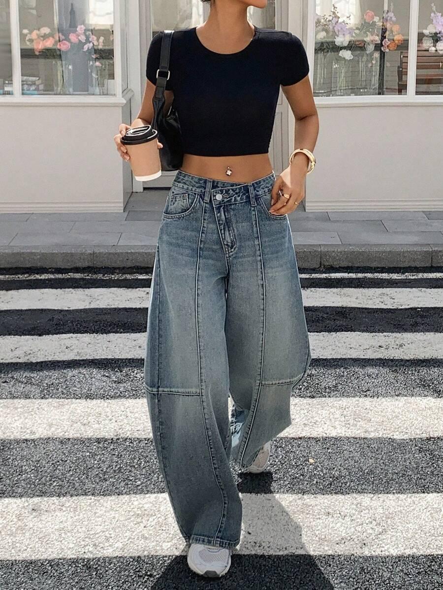 DAZY NIEBIESKIE SPODNIE JEANS S06__S