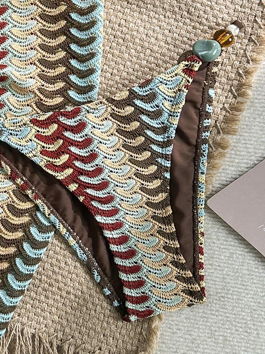 SHEIN DWUCZĘŚCIOWY STRÓJ KĄPIELOWY PAREO S09__S