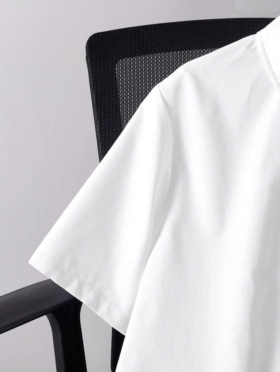 SHEIN BIAŁA KOSZULA KRÓTKI RĘKAW S09__172-178