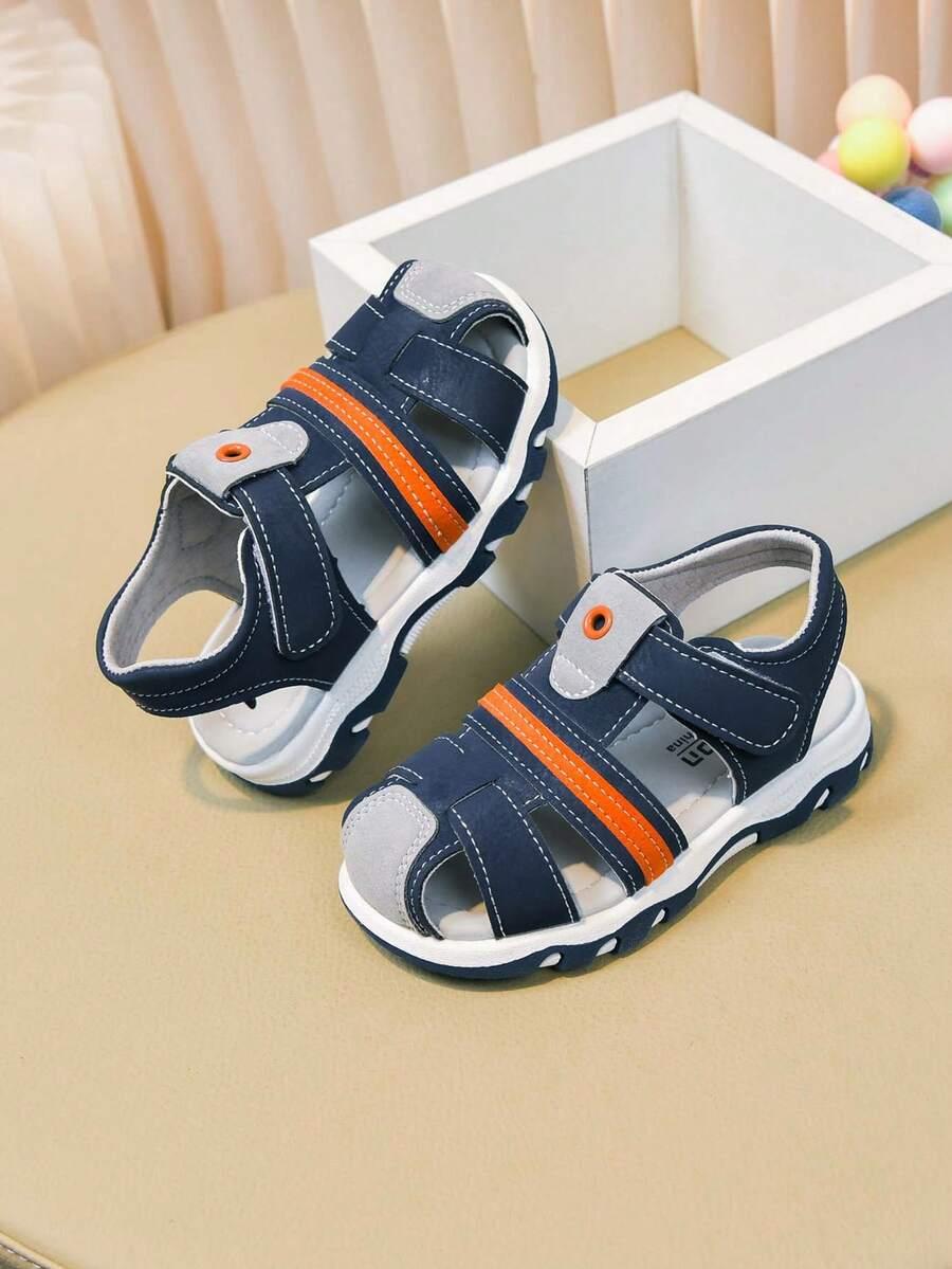FASHION NIEBIESKIE SANDAŁY RZEP S06__24