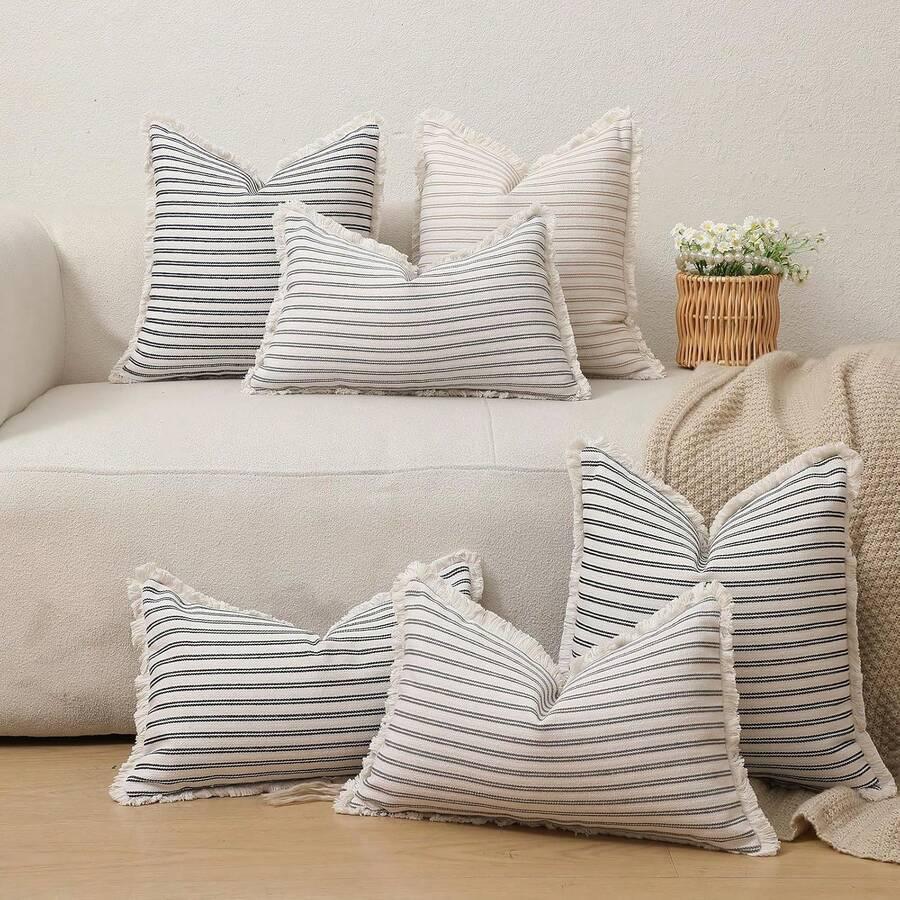 SHEIN POSZEWKA NA PODUSZKĘ PASKI S07__40X40