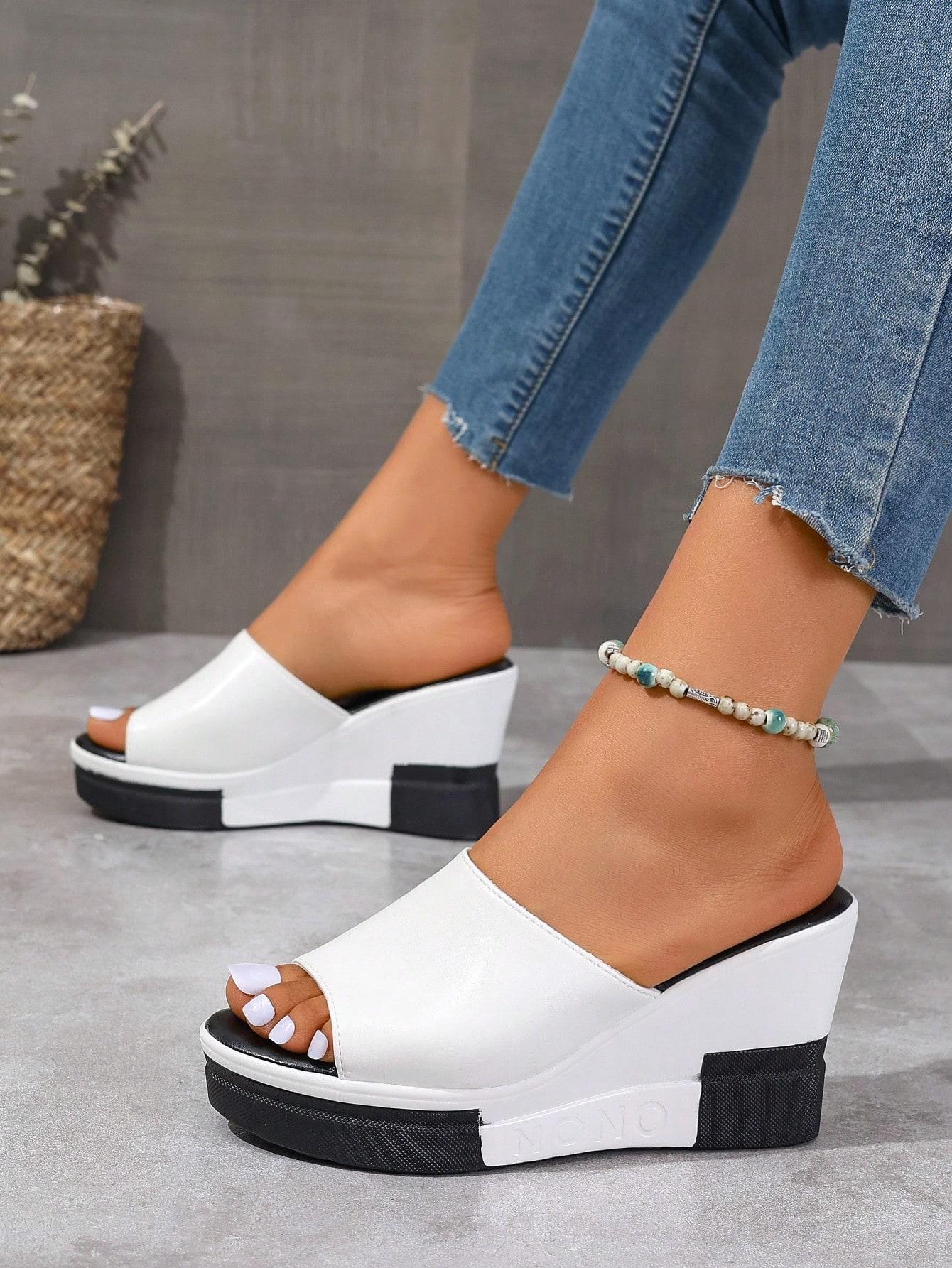 SHEIN BIAŁE KLAPKI KOTURN S06__38