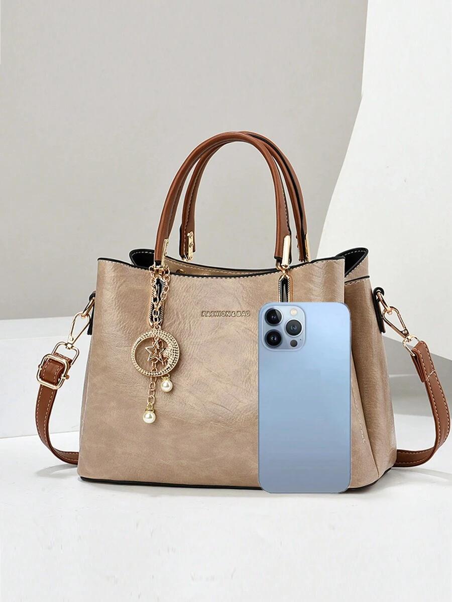 SHEIN BEŻOWA TOREBKA ZAMEK S07__26X11X19