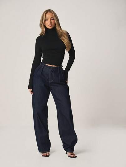 MISSGUIDED CZARNY TOP ODKRYTE PLECY S06__M