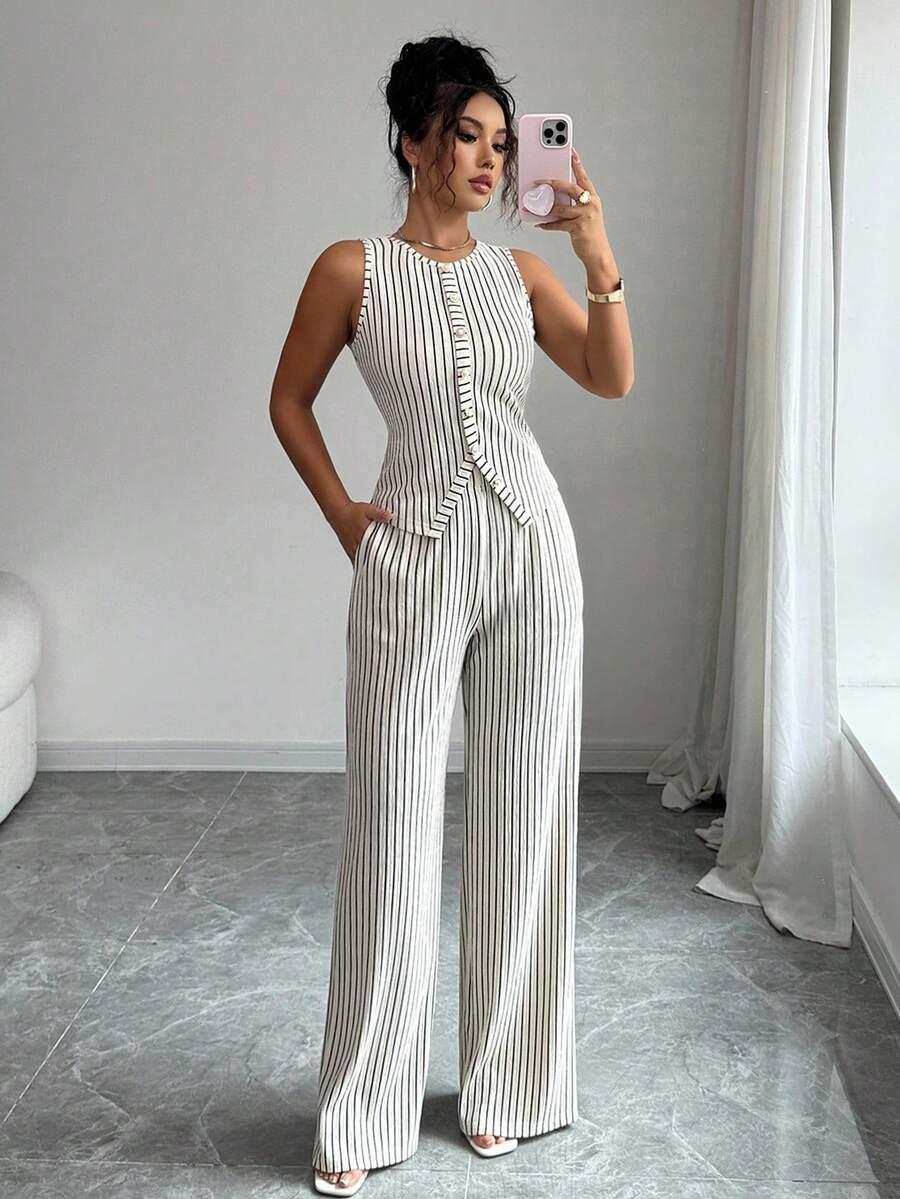 SHEIN TOP PASKI GUZIKI S06__S