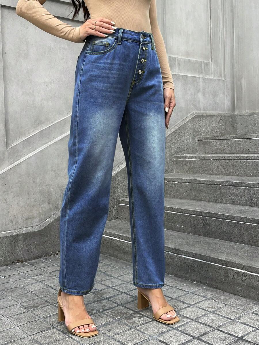 SHEIN NIEBIESKIE SPODNIE JEANS S06__XXL