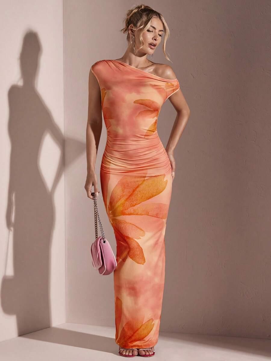 SHEIN MAXI SUKIENKA BEZ RĘKAWÓW S06__L