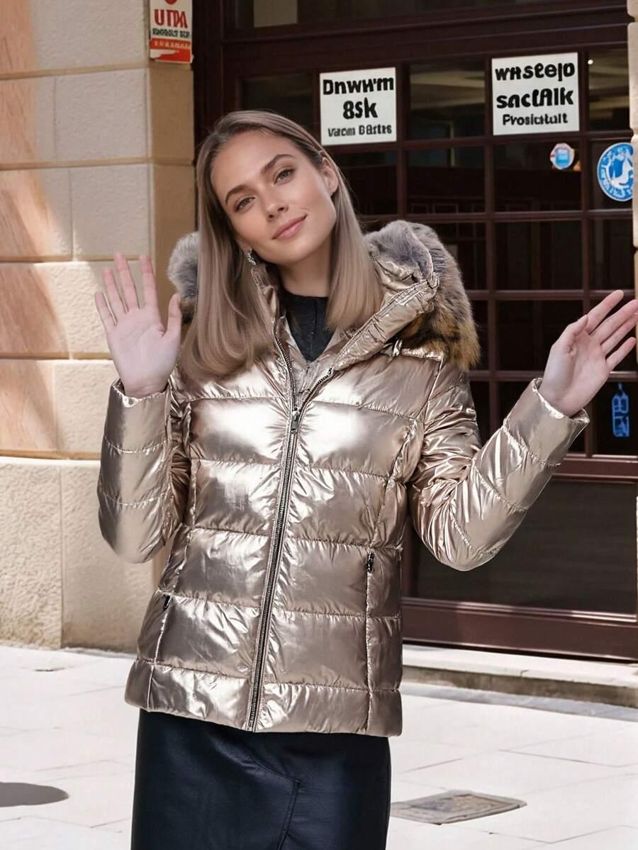 SHEIN PIKOWANA KURTKA ZAMEK W01__XL