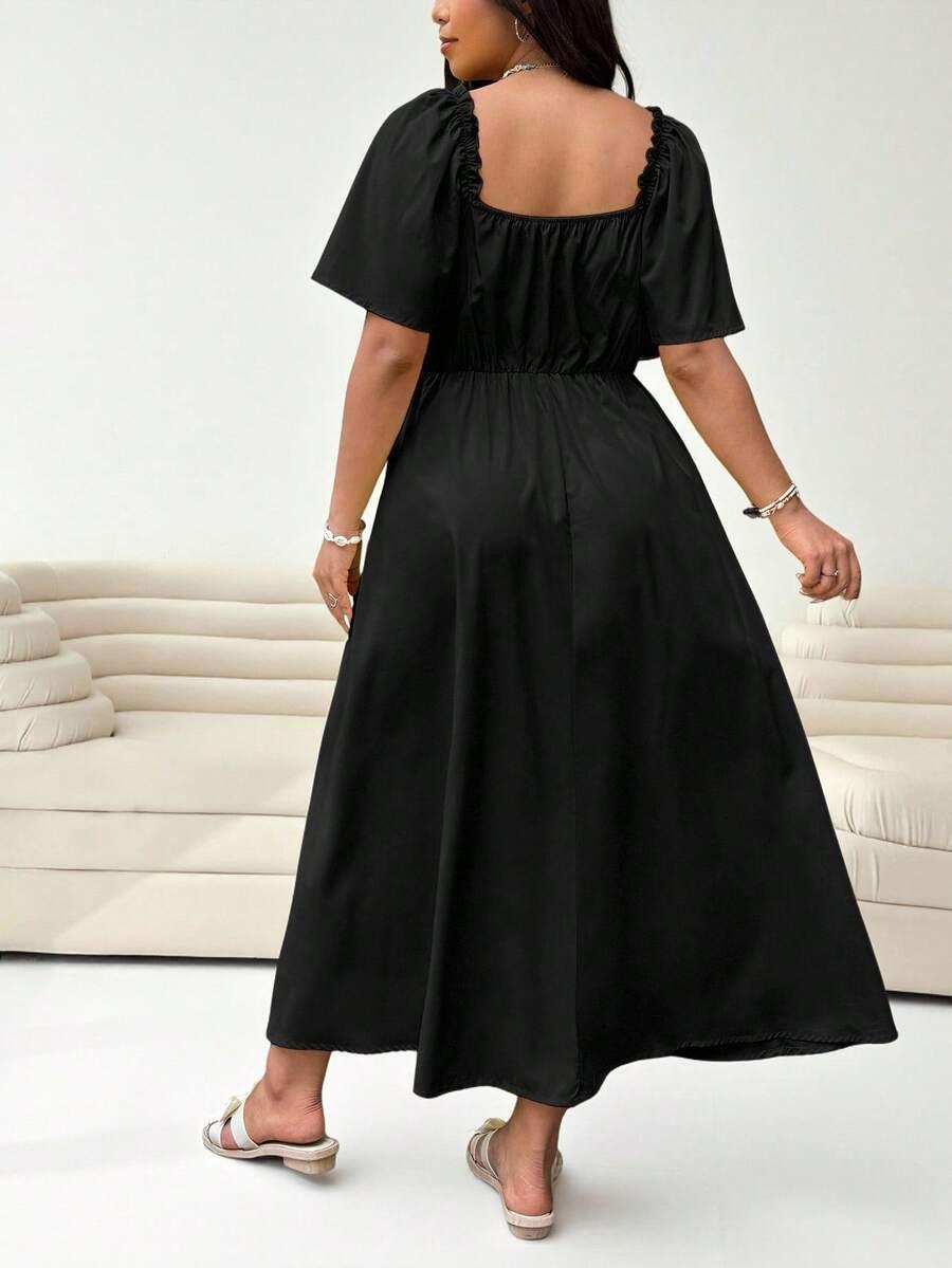 ENLIVA CZARNA MAXI SUKIENKA PK01__46
