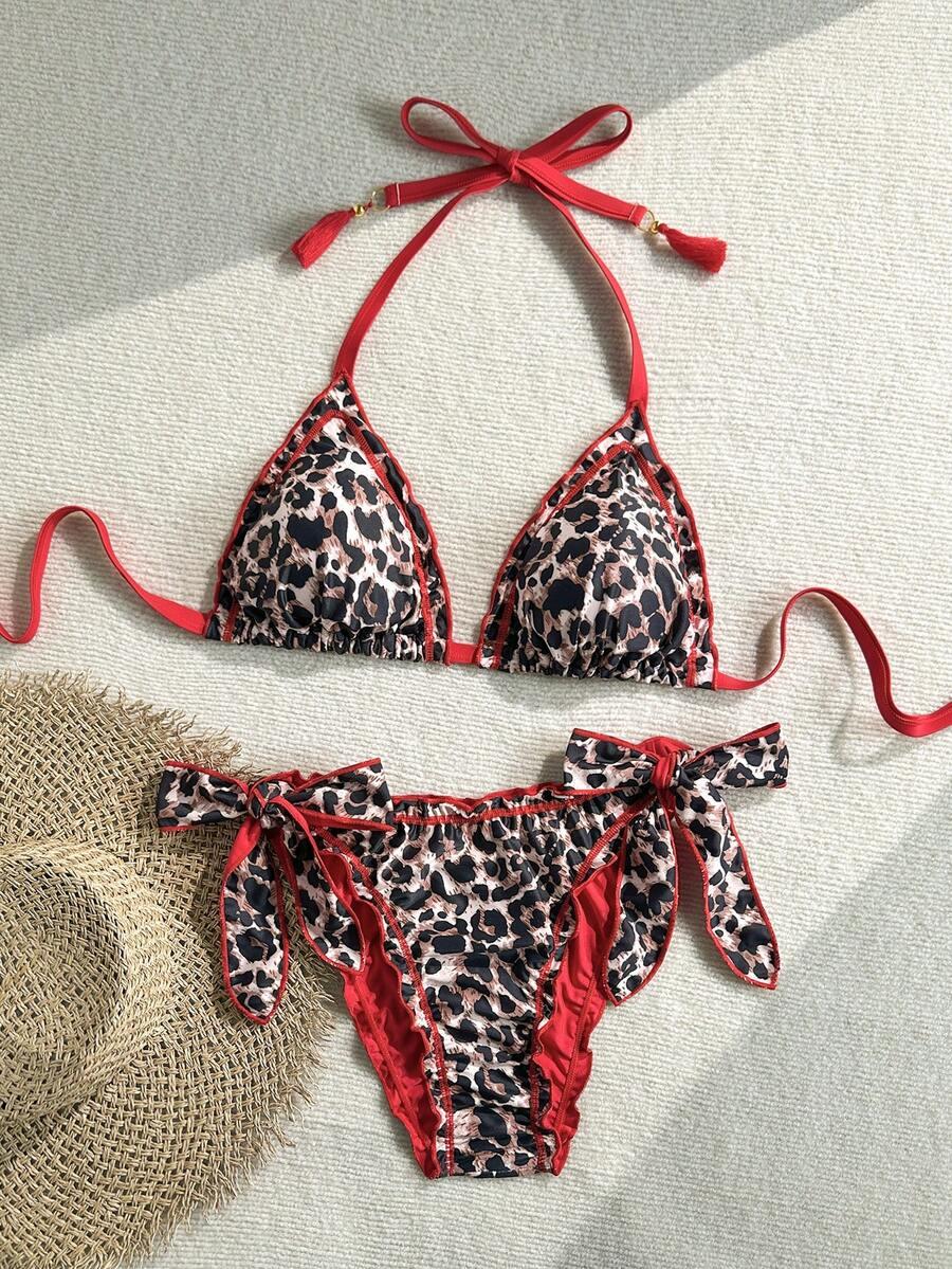 SOLEIA DWUCZĘŚCIOWY STRÓJ KĄPIELOWY ANIMAL PRINT KONTRAST S09__46