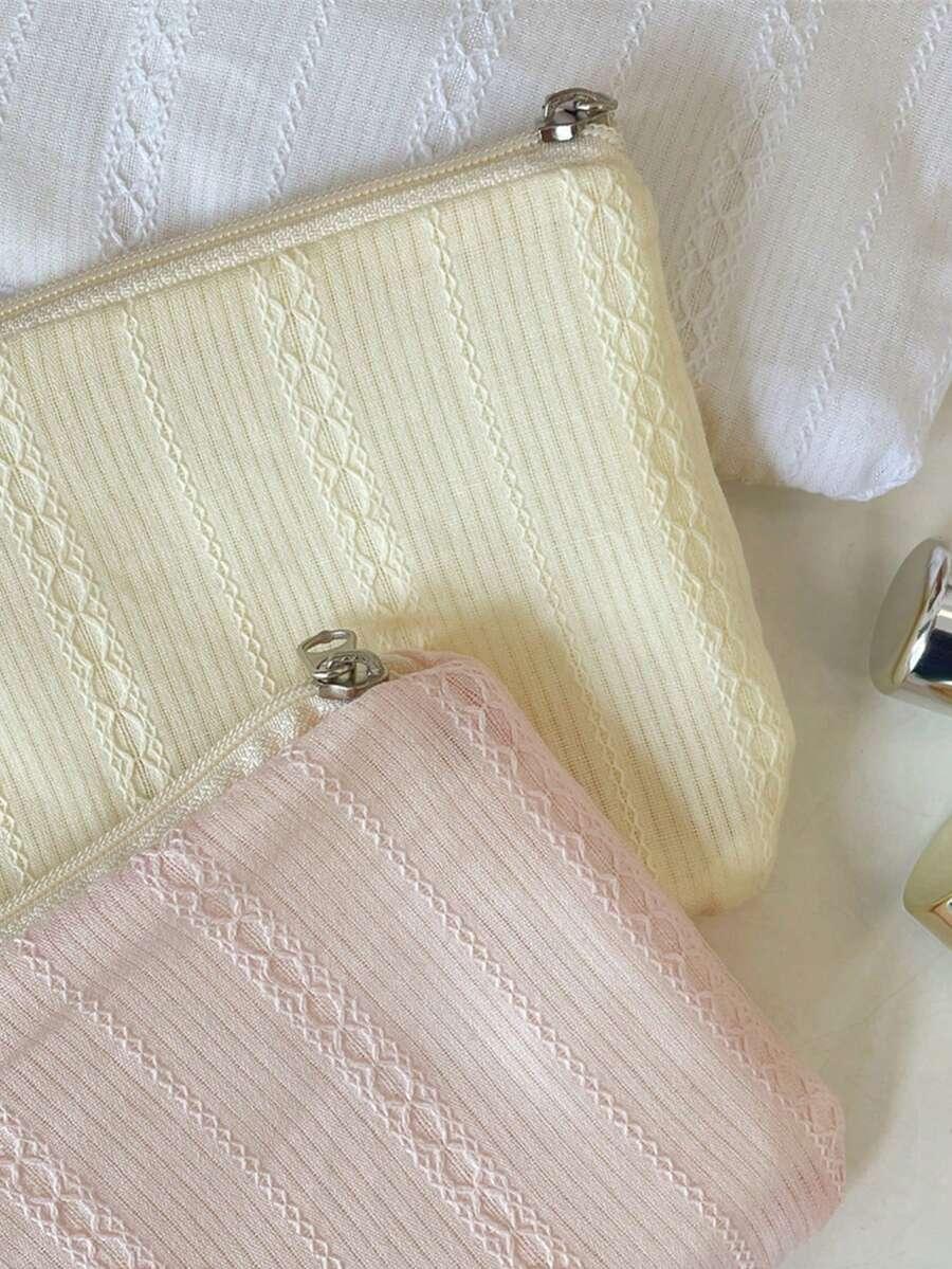 SHEIN ŻÓŁTA KOSMETYCZKA ZAMEK S07__11X16CM