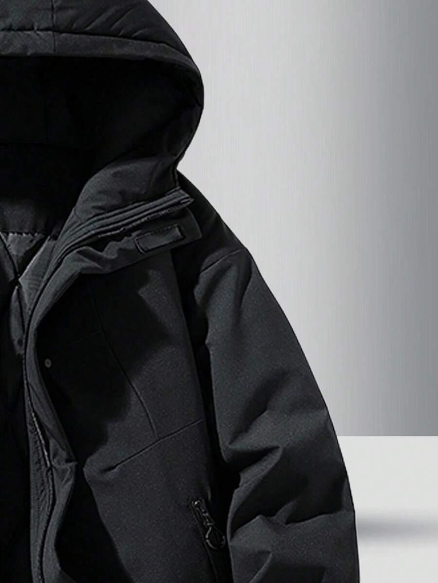 SHEIN CZARNA KURTKA KAPTUR W01__XS