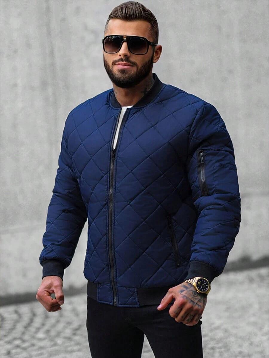 SHEIN NIEBIESKA PIKOWANA KURTKA W01__XXL
