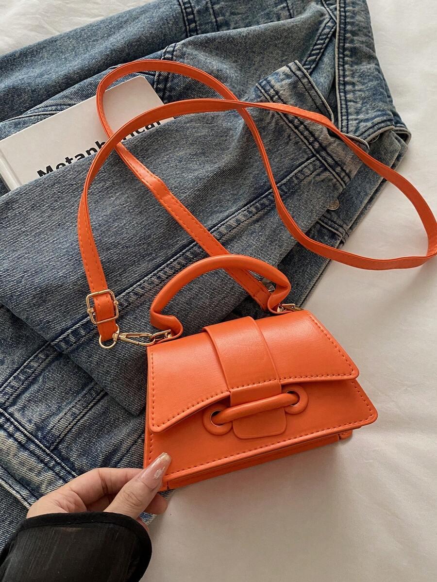 SHEIN POMARAŃCZOWA MINI TOREBKA S07__10X7X16.5