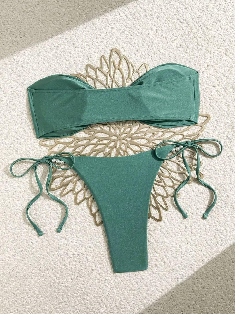 SHEIN DWUCZĘŚCIOWY STRÓJ KĄPIELOWY S09__M