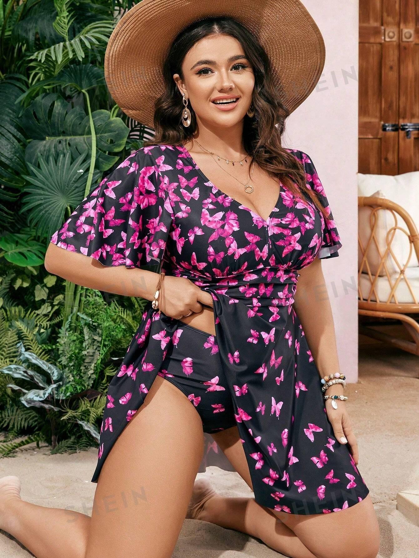 SHEIN DWUCZĘŚCIOWY STRÓJ KĄPIELOWY WZÓR S09__46