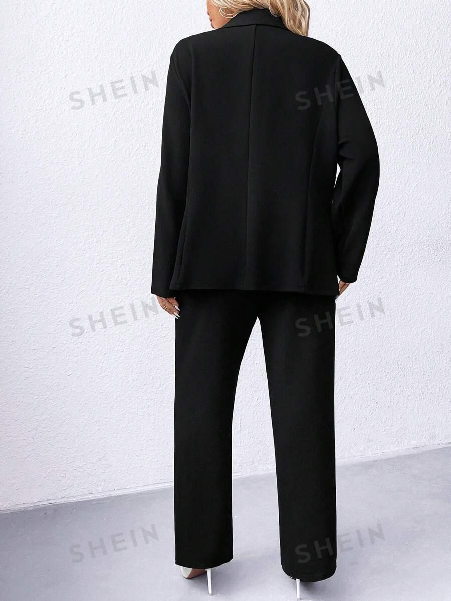 SHEIN CZARNE SPODNIE CASUAL S06__XXL