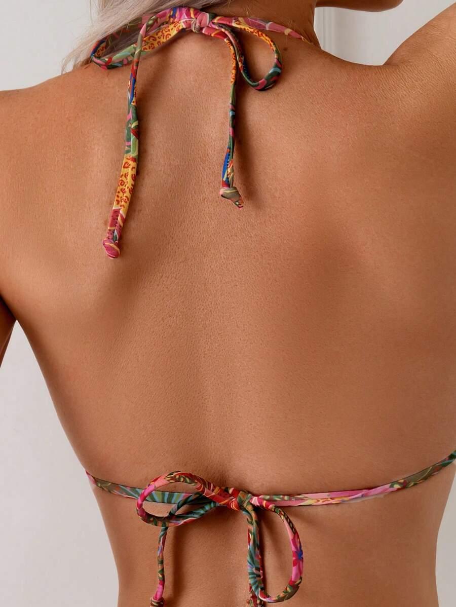SHEIN DWUCZĘŚCIOWY STRÓJ KĄPIELOWY WZÓR S09__L