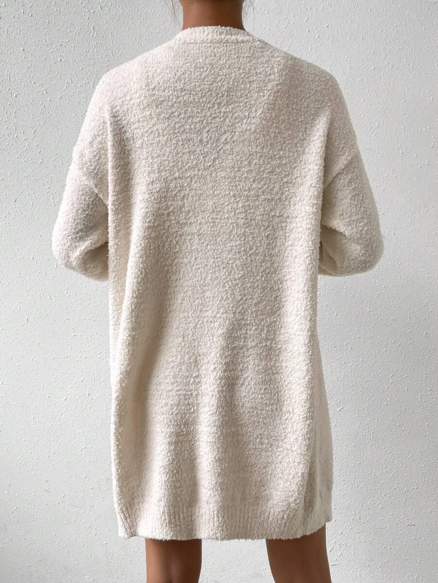 SHEIN BEŻOWY KOMPLET TOP SPODENKI NARZUTKA S06__L
