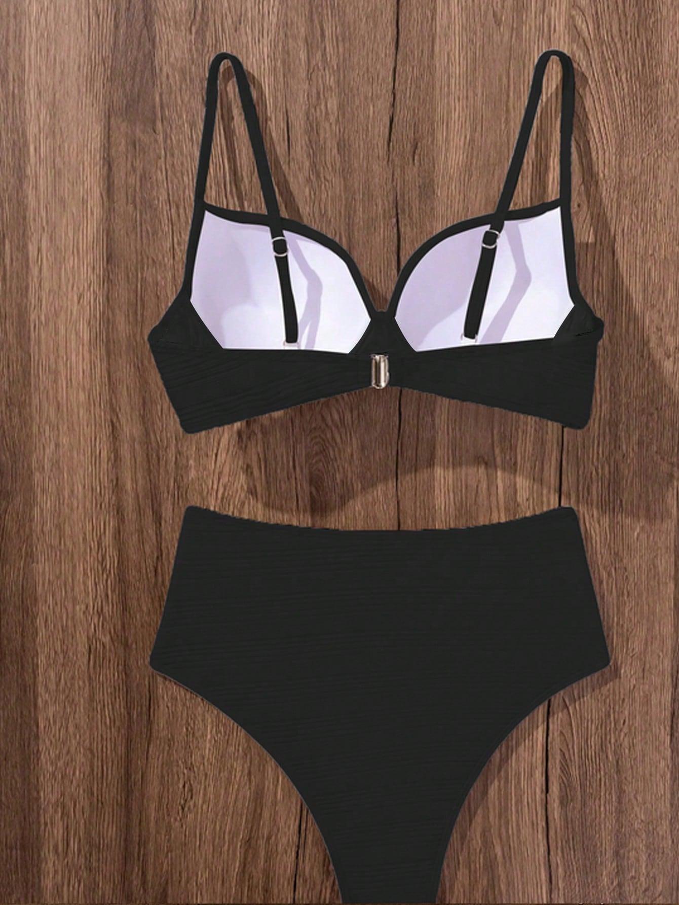 SHEIN DWUCZĘŚCIOWY STRÓJ KĄPIELOWY S09__M