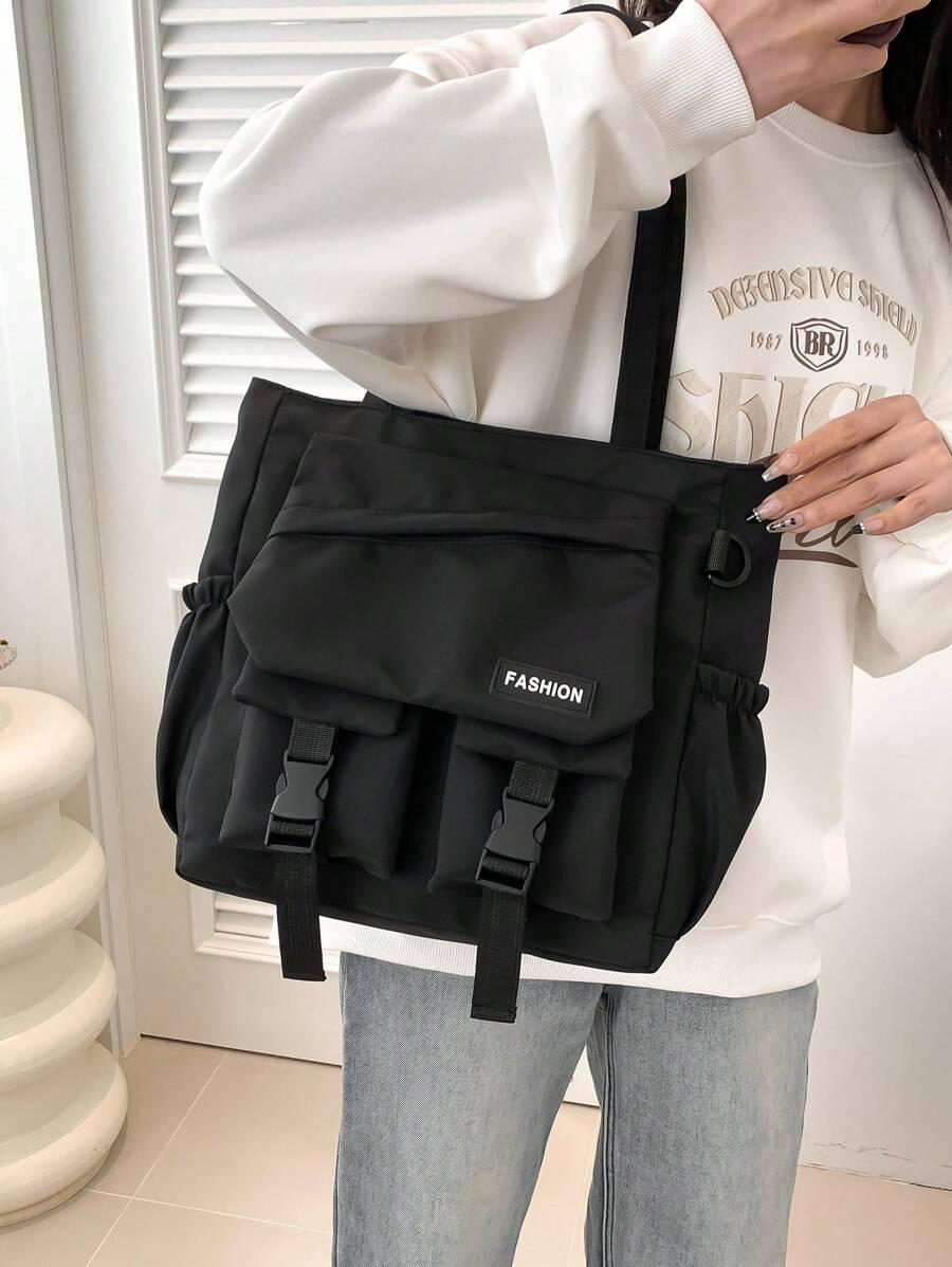 SHEIN CZARNA TORBA NA RAMIĘ S07__29X11X31