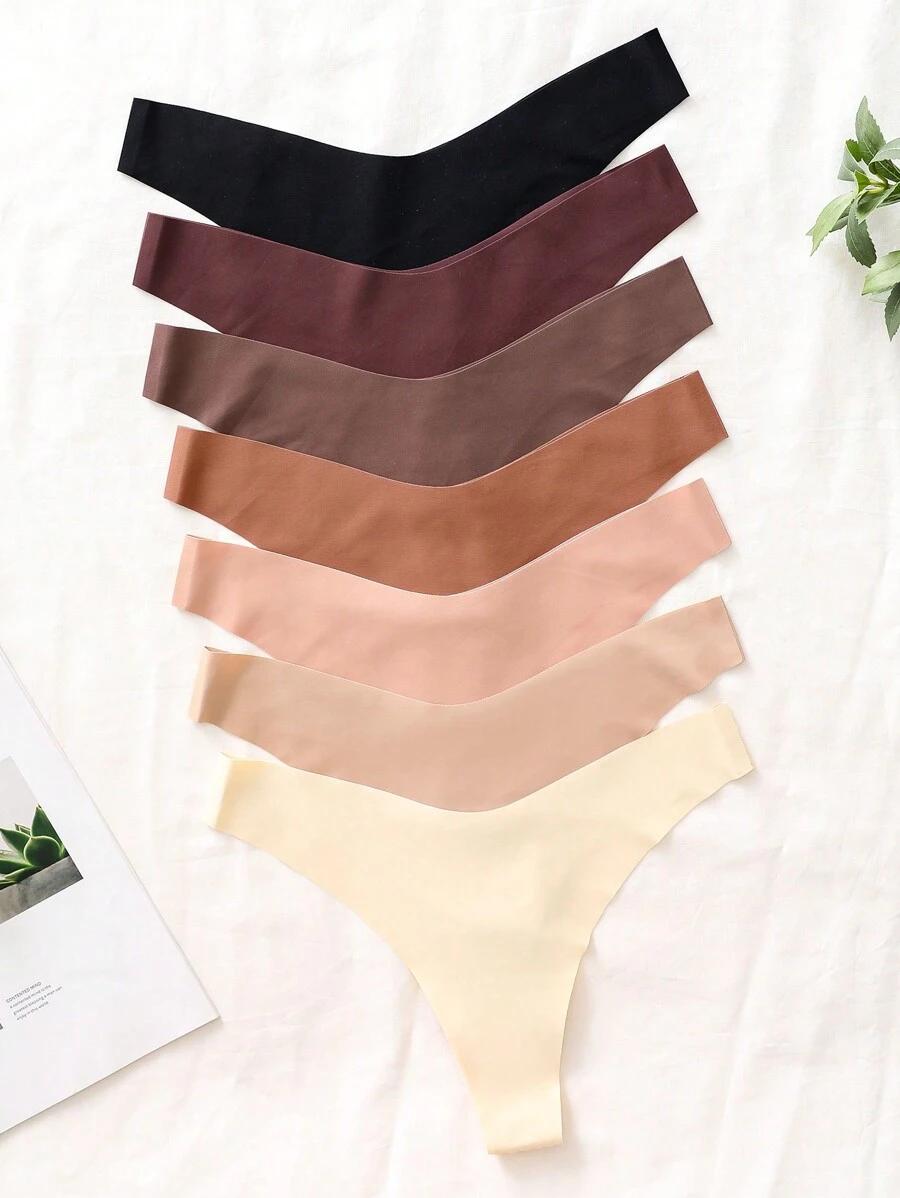 SHEIN MAJTKI STRINGI 7-PACK S06__XL