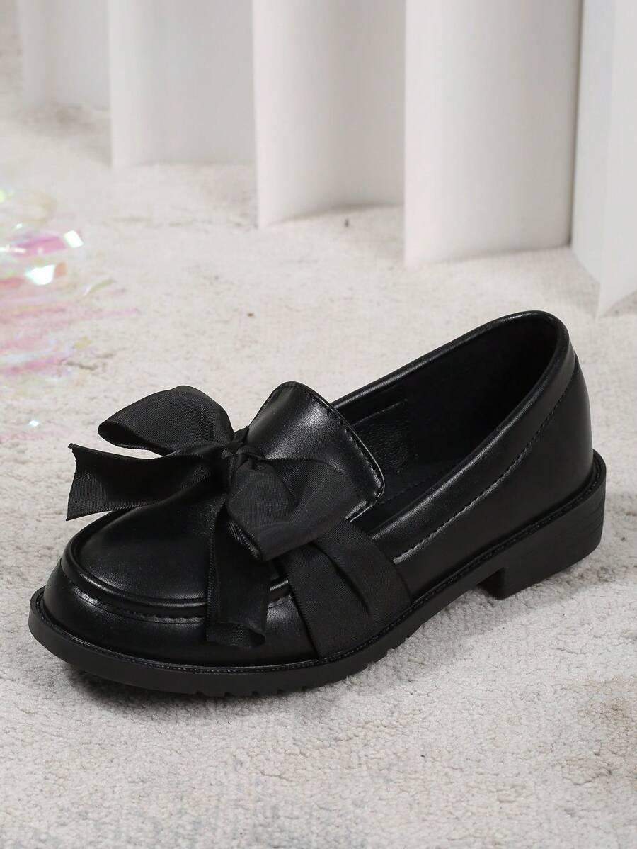SHEIN CZARNE MOKASYNY KOKARDA S06__36