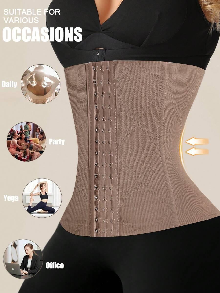 SHEIN BRĄZOWY GORSET WYSZCZUPLAJĄCY S06__XL