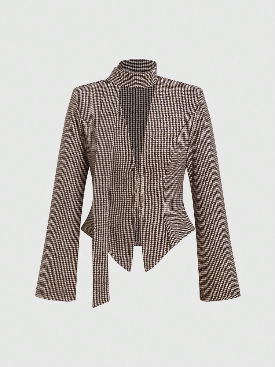 SHEIN DWUCZĘŚCIOWY KOMPLET SPÓDNICA MARYNARKA PRINT