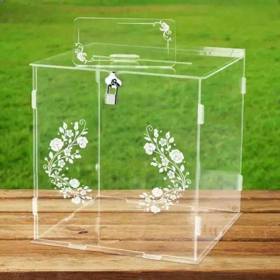SHEIN BEZBARWNE PUDEŁKO NA KOPERTY S07__16X16X9,5CM