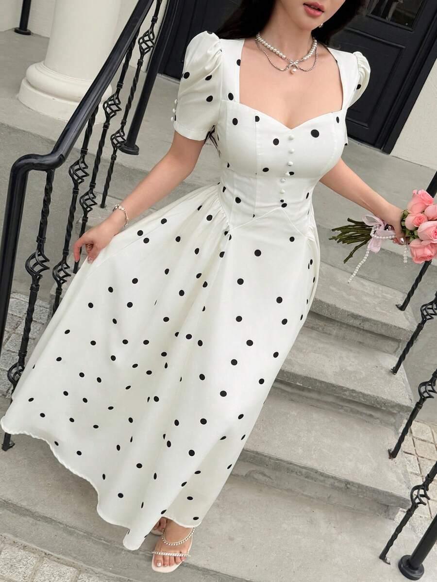 SHEIN BIAŁA MAXI SUKIENKA S09__M