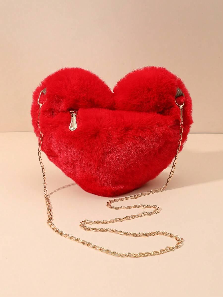 SHEIN CZERWONA TOREBKA SERCE S07__23X25,5CM