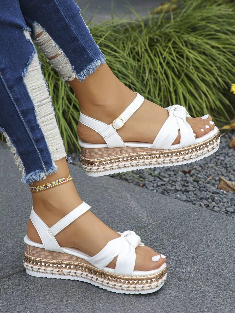 SHEIN BIAŁE SANDAŁY NA KOTURNIE S06__39