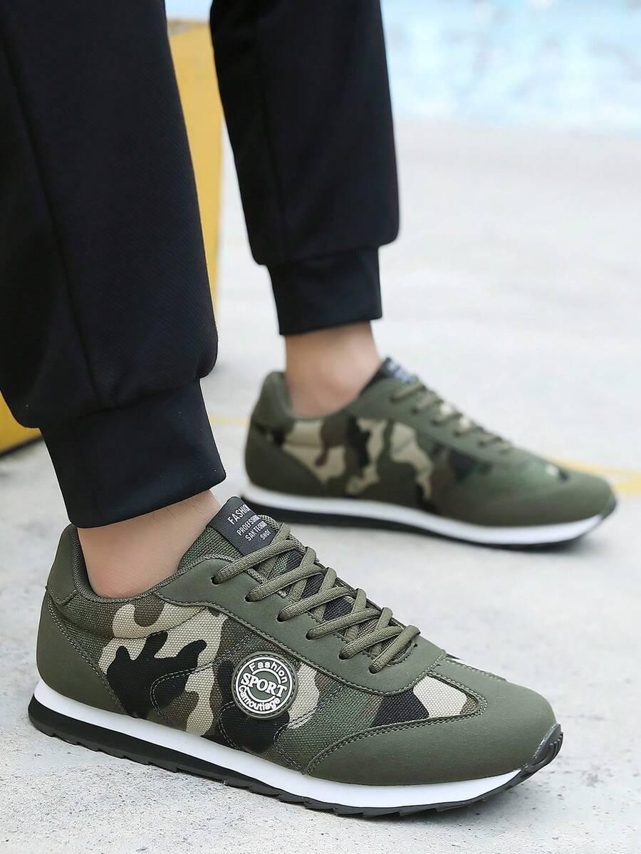 SHEIN SZNUROWANE BUTY SPORTOWE WZÓR MORO S06__46