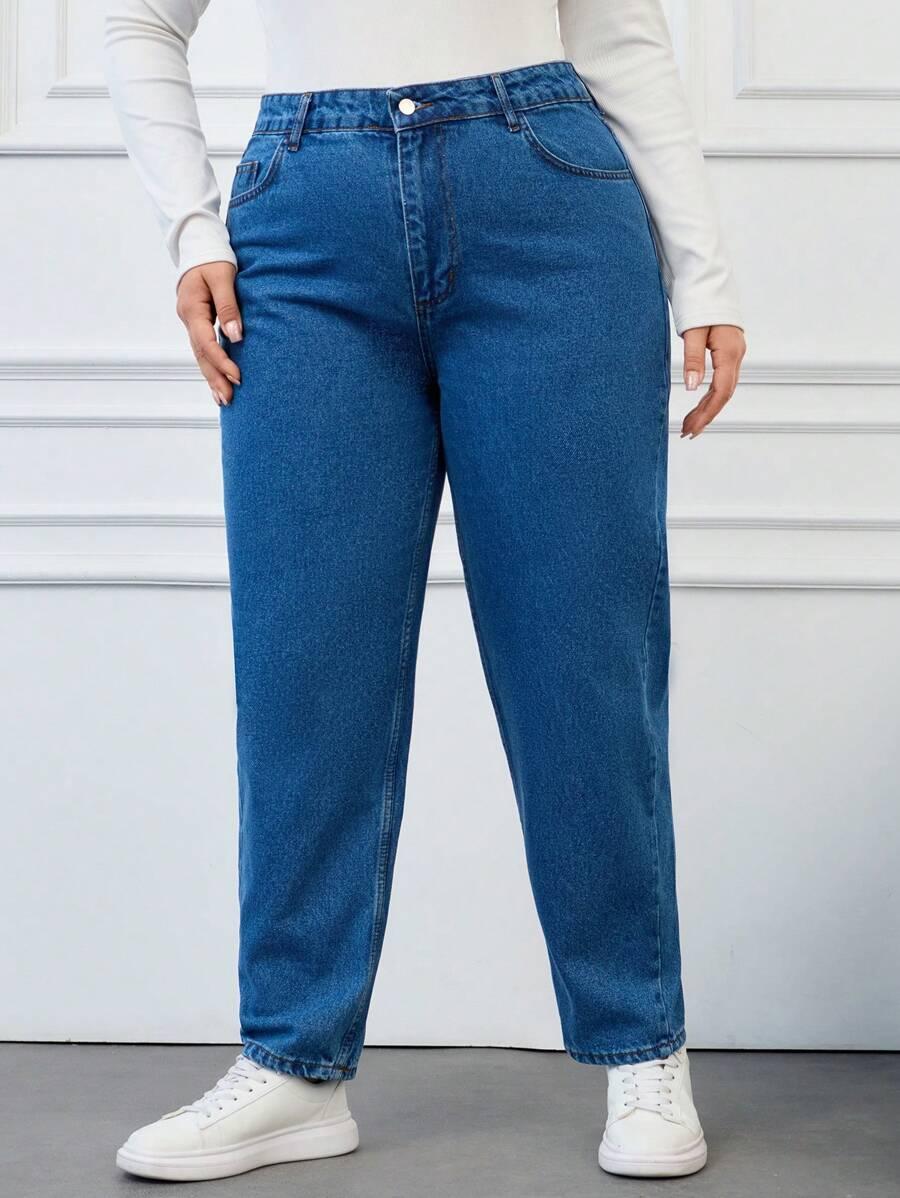 SHEIN NIEBIESKIE SPODNIE JEANS S06__50