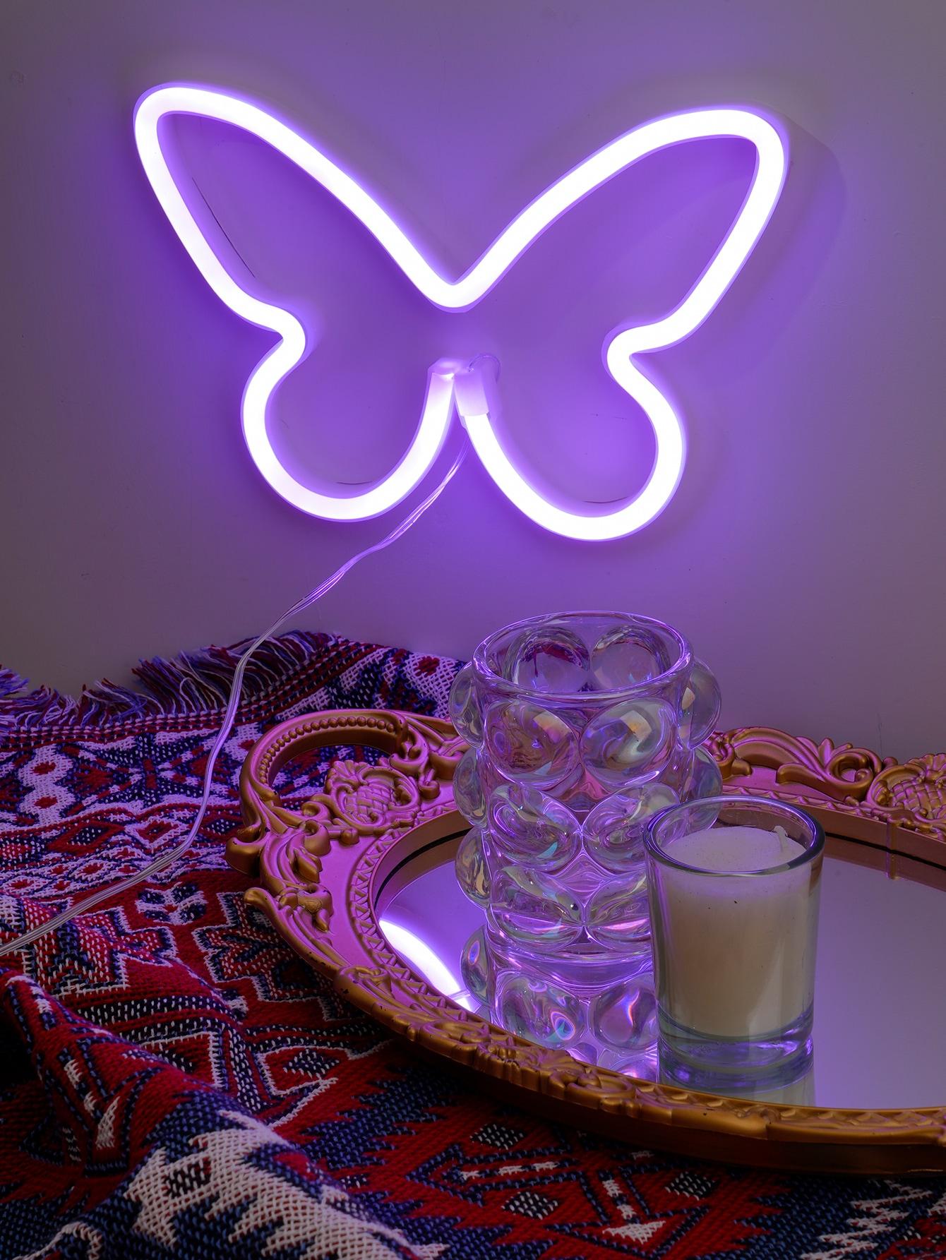 SHEIN NEON LED MOTYL S07__16X22CM