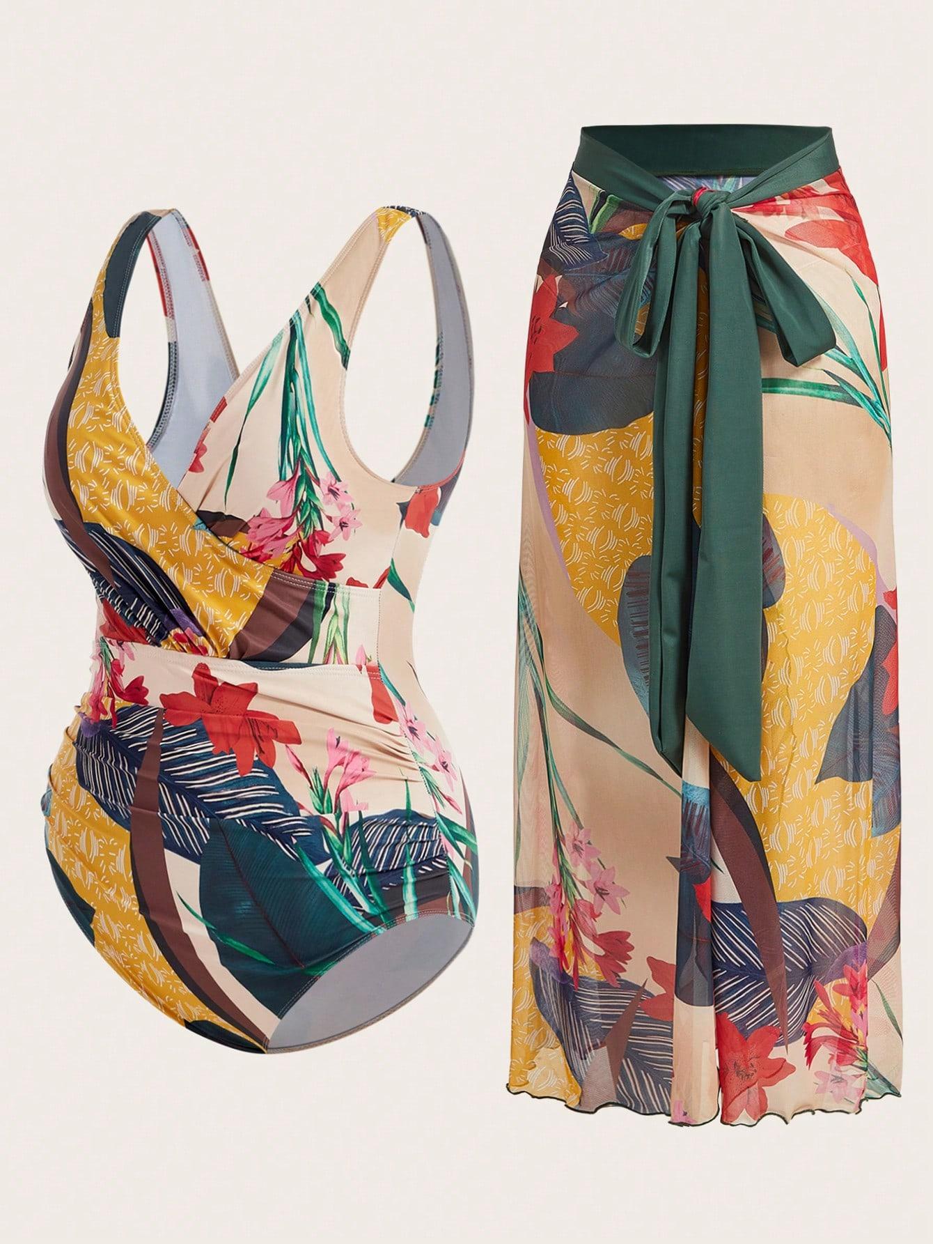 SHEIN JEDNOCZĘŚCIOWY STRÓJ KĄPIELOWY PAREO S09__46
