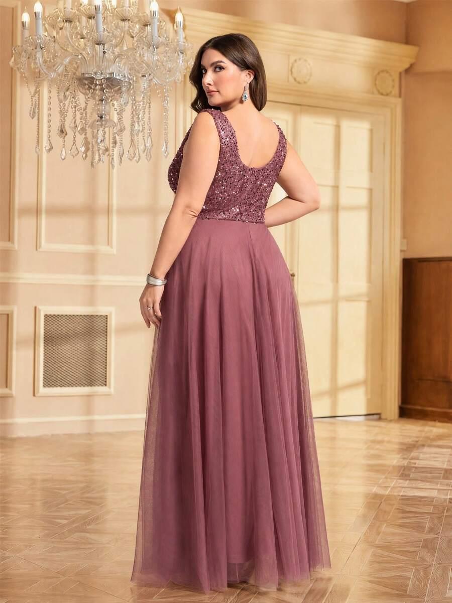 SHEIN RÓŻOWA MAXI SUKIENKA S06__52