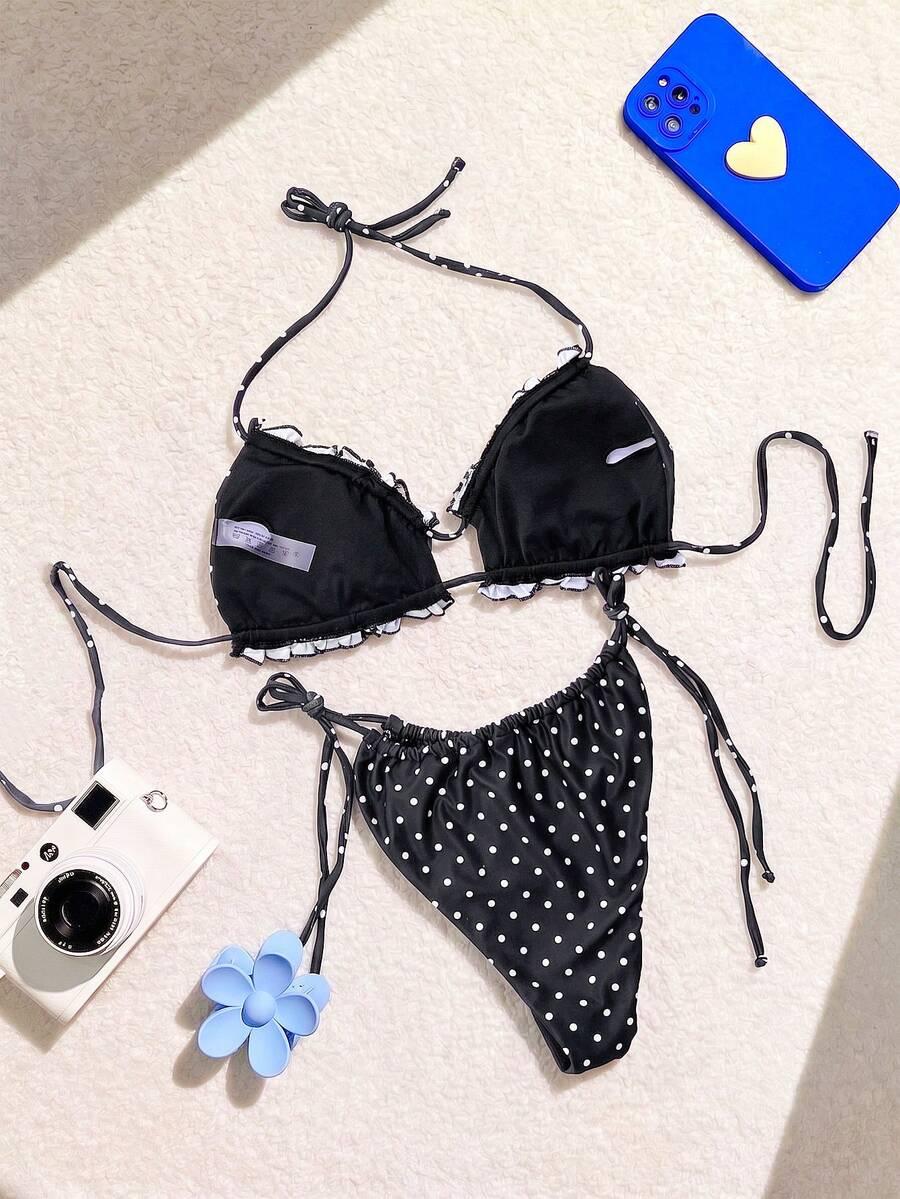 SWIM SXY DWUCZĘŚCIOWY STRÓJ KĄPIELOWY GROSZKI S09__XL