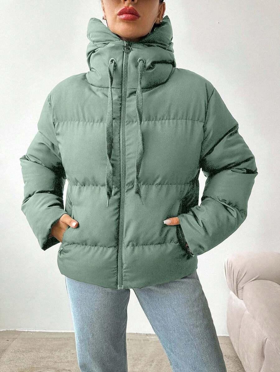 SHEIN MIĘTOWA PIKOWANA KURTKA W01__XL