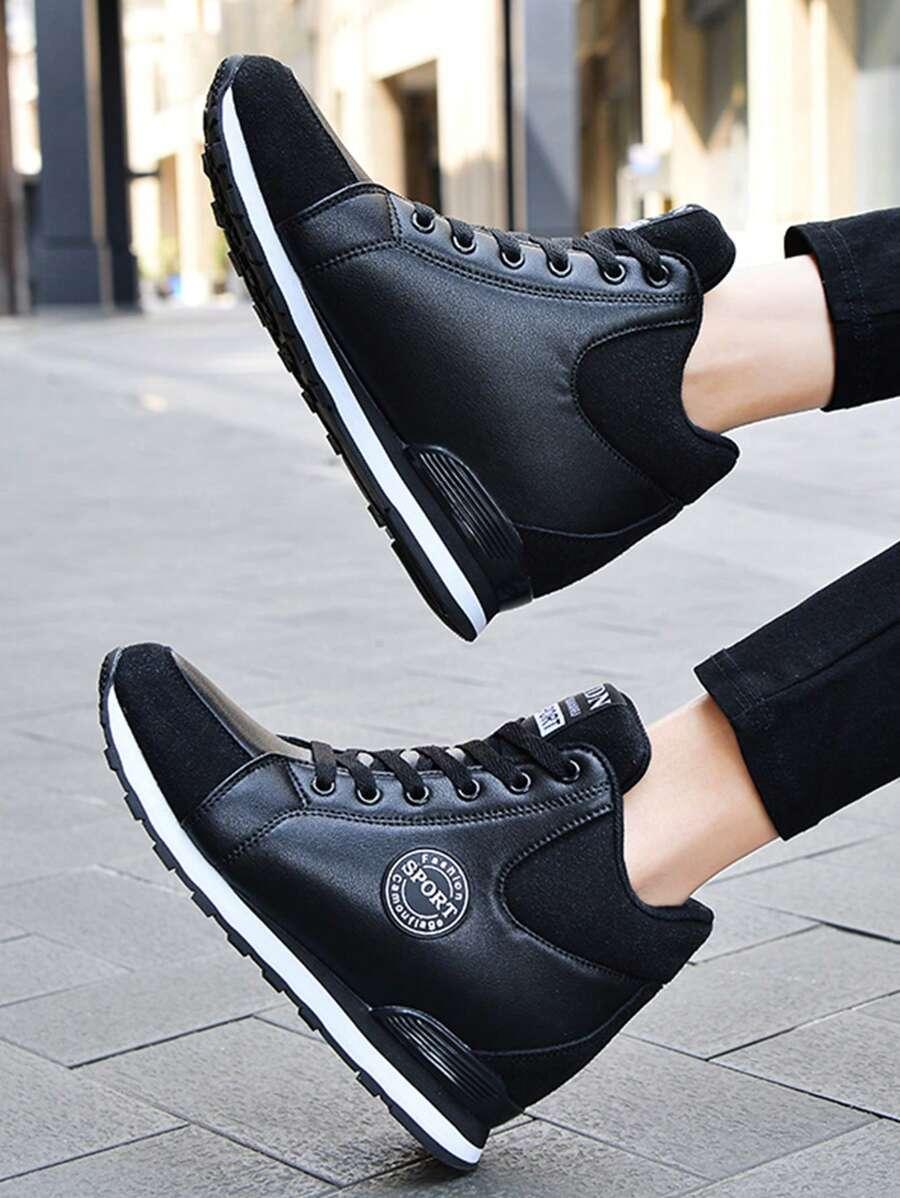 SHEIN CZARNE BUTY SPORTOWE NA KOTURNIE W01__35